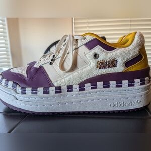 Size 9 - adidas Girls Are Awesome x Triple Platforum  White Purple No Box